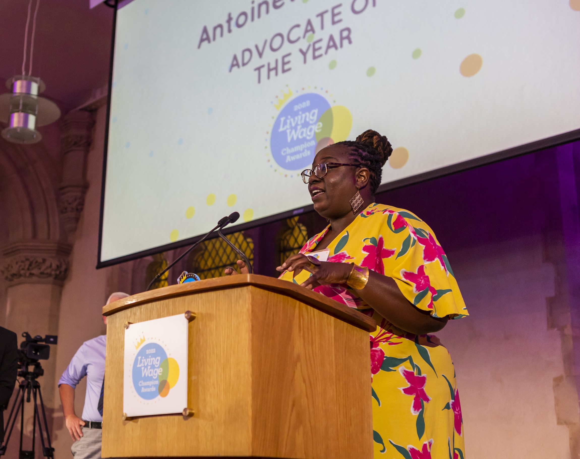 Antoinette Daniel Living Wage Advocate of the year
