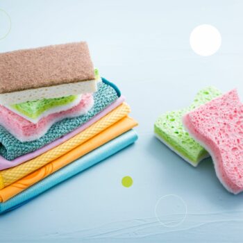 Best cleaning cloths and sponges Just One Swap Antoinette Daniel Just Helpers London Ethical Cleaning Agency.