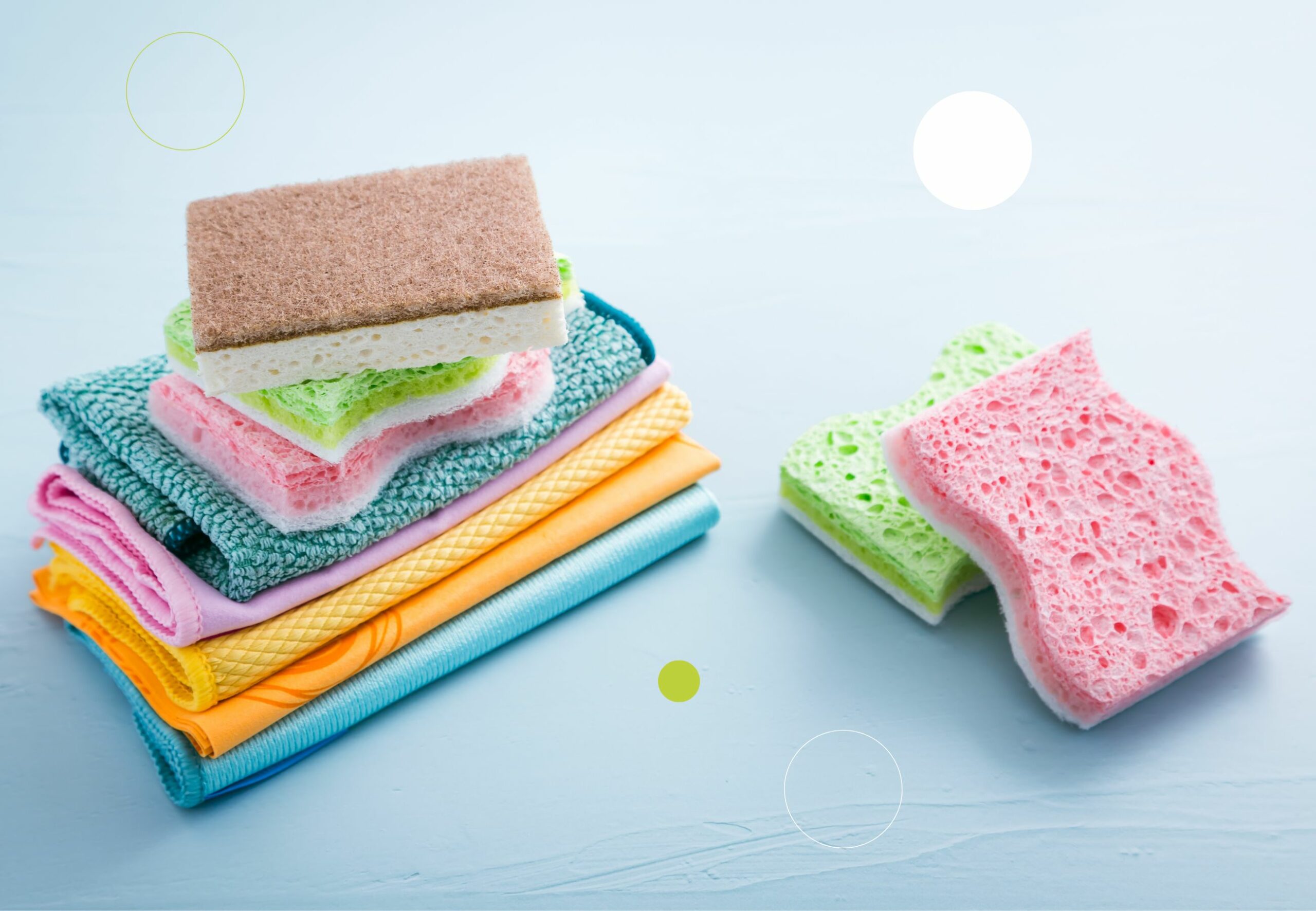 Best cleaning cloths and sponges Just One Swap Antoinette Daniel Just Helpers London Ethical Cleaning Agency.